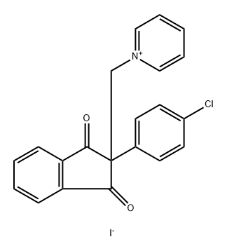 N-METHYL-9-(P-CHLOROPHENOXYCARBONYL)-ACRIDINIUM IODIDE) Struktur