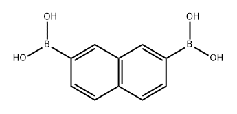 naphthalene-2,7-diyldiboronic acid Struktur