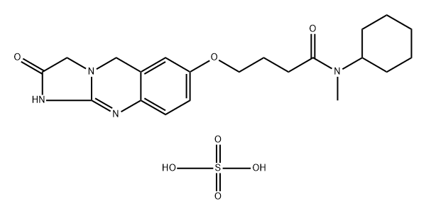 Lixazinone sulfate Struktur