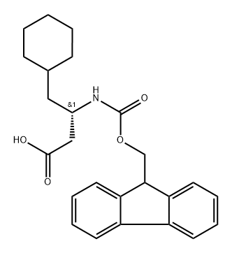 Fmoc-L-β-Homo-Cha-OH 結(jié)構(gòu)式