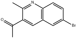 1-(6-bromo-2-methylquinolin-3-yl)ethan-1-one Struktur