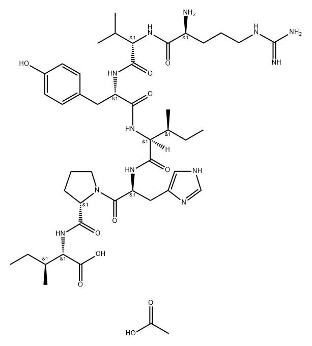 (ILE7)-ANGIOTENSIN III ACETATE HYDRATE Struktur