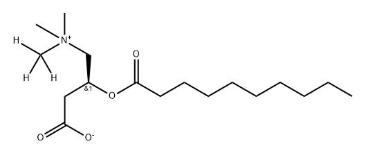 Dodecanoyl-L-carnitine-[d3] Hydrochloride (Solution) Struktur