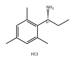 Benzenemethanamine, α-ethyl-2,4,6-trimethyl-, hydrochloride (1:1), (αR)- Struktur