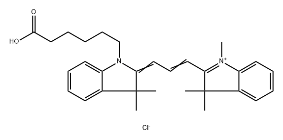 Cyanine3 carboxylic acid Struktur