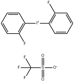 Iodonium, bis(2-fluorophenyl)-, 1,1,1-trifluoromethanesulfonate (1:1) Struktur