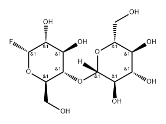 alpha-D-Cellobiosyl fluoride Struktur