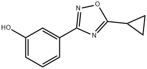 3-(5-Cyclopropyl-1,2,4-oxadiazol-3-yl)phenol Struktur