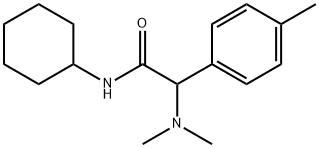 Benzeneacetamide, N-cyclohexyl-α-(dimethylamino)-4-methyl- Struktur