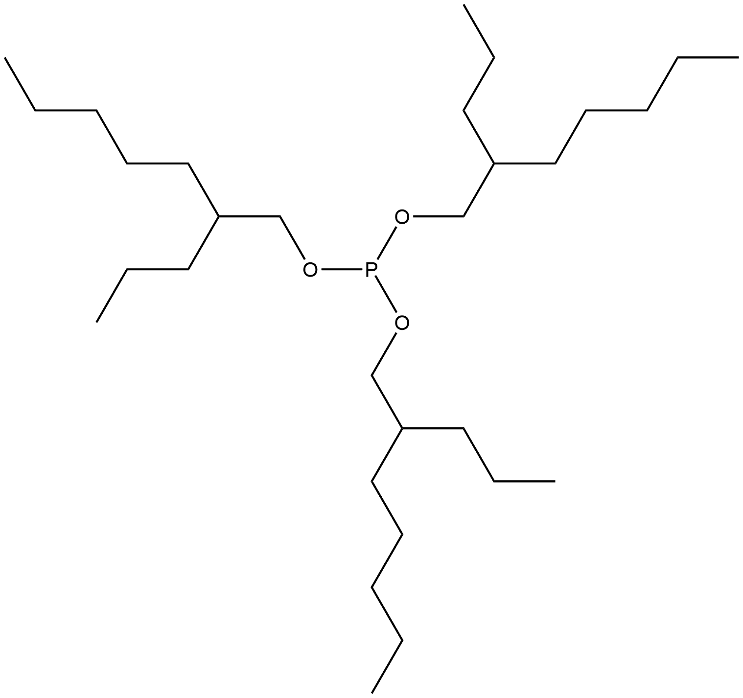 1-Heptanol, 2-propyl-, 1,1',1''-phosphite Struktur