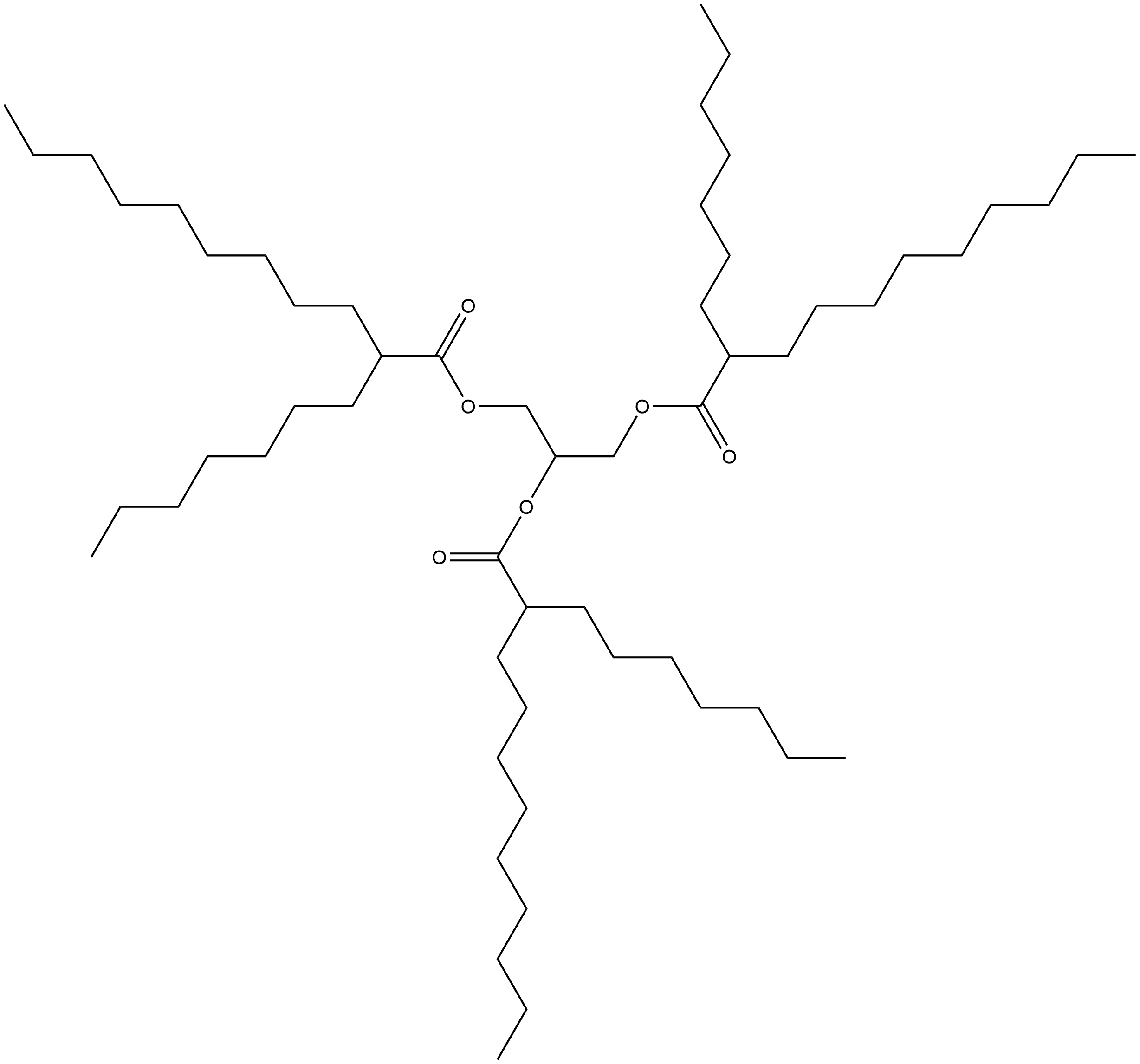 TRIHEPTYLUNDECANOIN Struktur