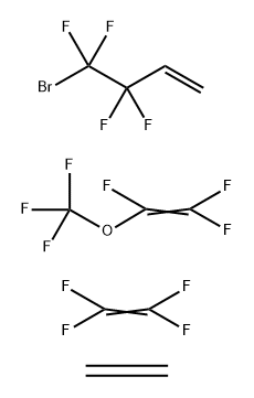 4-Bromo-3,3,4,4-tetrafluoro-1-butene polymer with ethene tetrafluoroethene and trifluoro(trifluoromethoxy)ethene Struktur