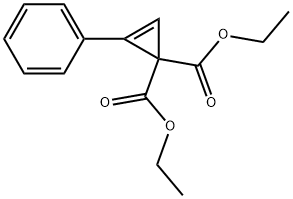 2-Cyclopropene-1,1-dicarboxylic acid, 2-phenyl-, 1,1-diethyl ester Struktur