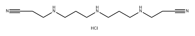 Propanenitrile, 3,3'-[iminobis(3,1-propanediylimino)]bis-, trihydrochloride (9CI) Structure