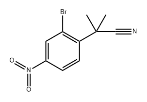 Benzeneacetonitrile, 2-bromo-α,α-dimethyl-4-nitro- Struktur