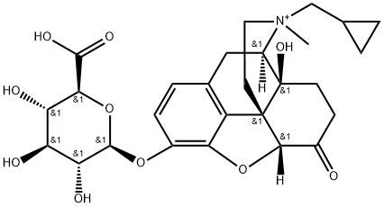 N-Methyl Naltrexone Glucuronide Struktur