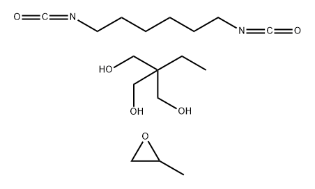 1,3-Propanediol, 2-ethyl-2-(hydroxymethyl)-, polymer with 1,6-diisocyanatohexane and methyloxirane, bisulfited Struktur