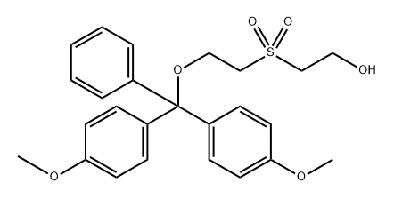 2-[2-(4,4'-dimethoxytrityloxy)ethylsulfonyl]ethanol Struktur