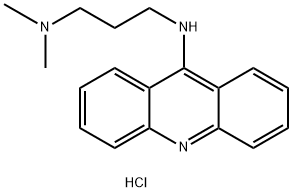 1,3-Propanediamine,N3-9-acridinyl-N1,N1-dimethyl-, hydrochloride (1:2) Struktur