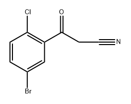 3-(5-BROMO-2-CHLOROPHENYL)-3-OXOPROPANENITRILE Struktur