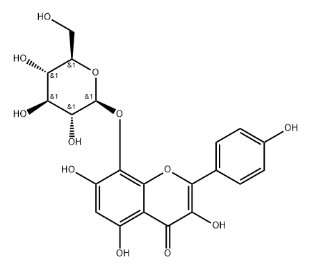 HERBACETIN 8-O-GLUCOSIDE Struktur