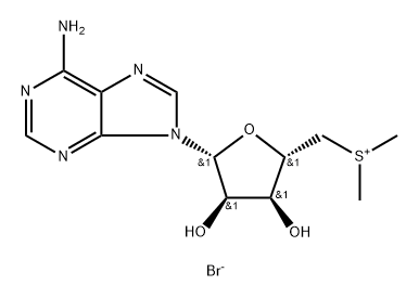 -(dimethylsulfonio)adenosineBromide Struktur