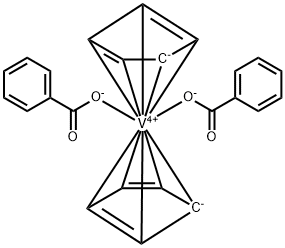 BIS(BENZOATO)BIS(CYCLOPENTADIENYL)VANAD& Struktur