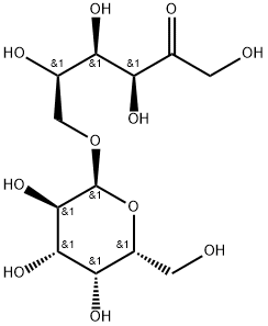 6-O-α-D-ガラクトピラノシル-D-フルクトフラノース 化學構造式