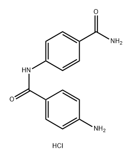 Benzamide, 4-amino-N-[4-(aminocarbonyl)phenyl]-, hydrochloride (1:1) Struktur