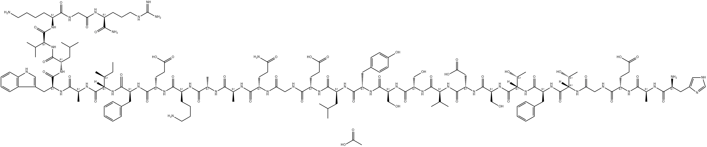 GLP-1(7-36) Acetate Struktur