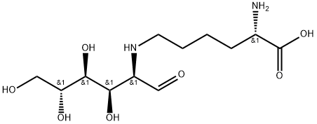 N6-(2-Deoxy-D-glucos-2-yl)-L-lysine Struktur