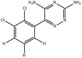 LAMOTRIGINE-D3 (2,3-DICHLOROPHENYL-D3) Struktur