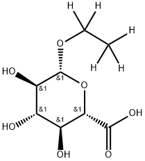 Ethyl-β-D-glucuronide-D5 Struktur