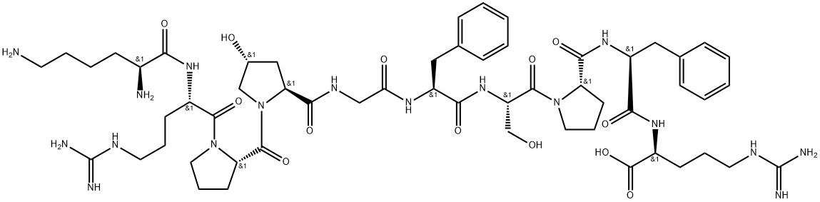 bradykinin, (hydroxy-Pro)(3)-Lys- Struktur