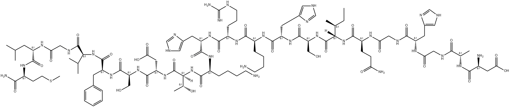 gamma-preprotachykinin amide (72-92) Struktur