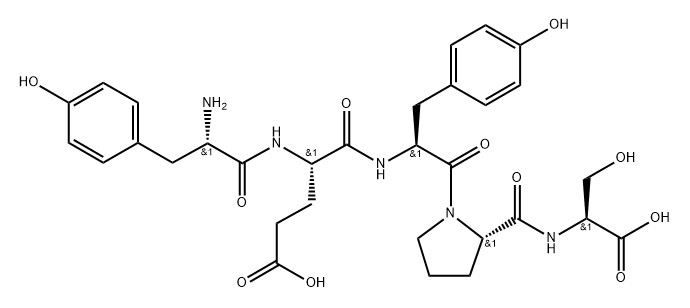 cholecystokinin precursor C-terminal pentapeptide Struktur