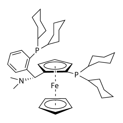 (R)-(+)-[(R)-2-Dicyclohexylphosphinoferrocenyl](N,N-dimethylamino)(2-dicyclohexylphosphinophenyl)methane, min. 97% Struktur