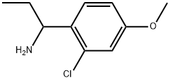 1-(2-chloro-4-methoxyphenyl)propan-1-amine Struktur