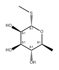 .alpha.-L-Mannopyranoside, methyl 6-deoxy-1-thio- Struktur