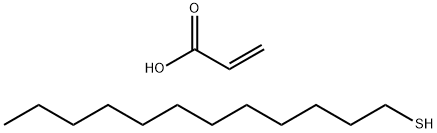 2-Propenoic acid, telomer with 1-dodecanethiol, ammonium salt Struktur