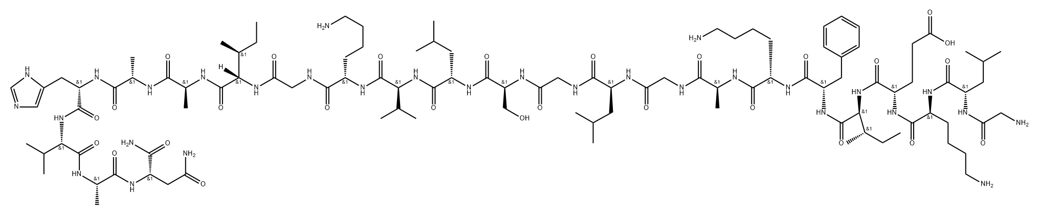 Alyteserin-1b Struktur