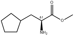 Cyclopentanepropanoic acid, α-amino-, methyl ester, (αS)- Struktur