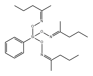 2-Pentanone, O,O',O''-(phenylsilylidyne)trioxime Struktur