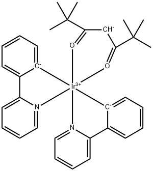 Ir(PPy)2(tmd) Struktur