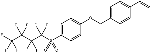 1-ethenyl-4-[[4-[(1,1,2,2,3,3,4,4,4-nonafluorobutyl)sulfonyl]phenoxy]methyl]benzene Struktur