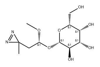 3-azi-1-methoxybutylgalactopyranoside Struktur