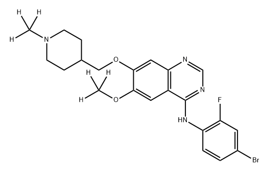 Vandetanib-d6 Struktur