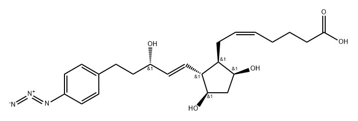 17-(4-azidophenyl)-18,19,20-trinorprostaglandin E2 Struktur