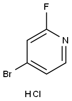 Pyridine, 4-bromo-2-fluoro-, hydrochloride (1:1) Struktur