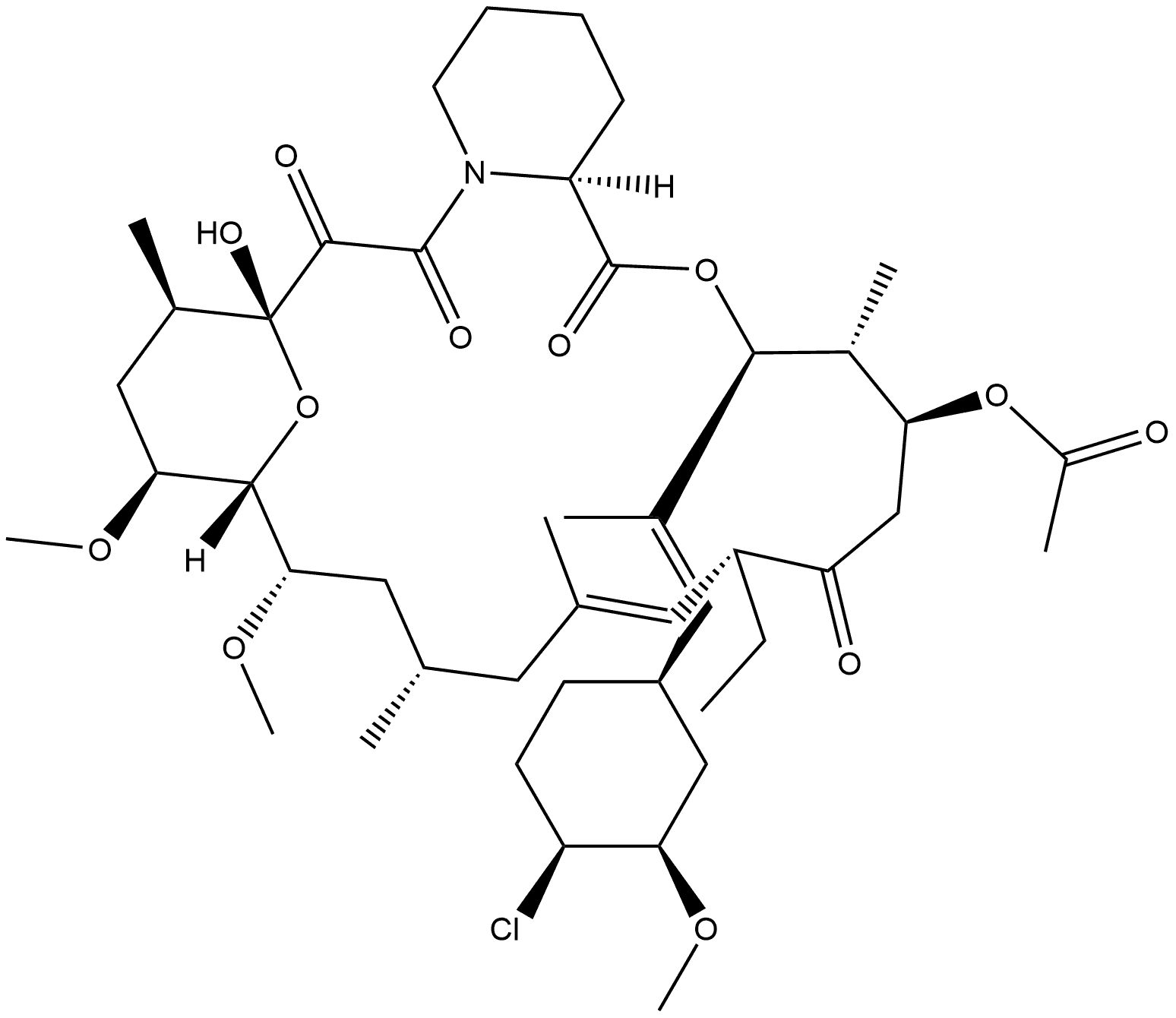 15,19-Epoxy-3H-pyrido[2,1-c][1,4]oxaazacyclotricosine-1,7,20,21(4H,23H)-tetrone, 5-(acetyloxy)-3-[(1E)-2-[(1R,3R,4S)-4-chloro-3-methoxycyclohexyl]-1-methylethenyl]-8-ethyl-5,6,8,11,12,13,14,15,16,17,18,19,24,25,26,26a-hexadecahydro-19-hydroxy-14,16-dimethoxy-4,10,12,18-tetramethyl-, (3S,4R,5S,8R,9E,...